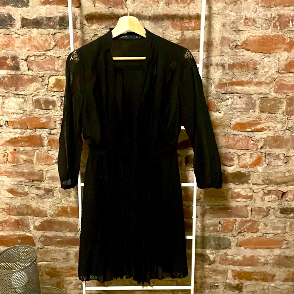 Gorgeous Black Causal Summer Dress. Multi Textured - never worn!
